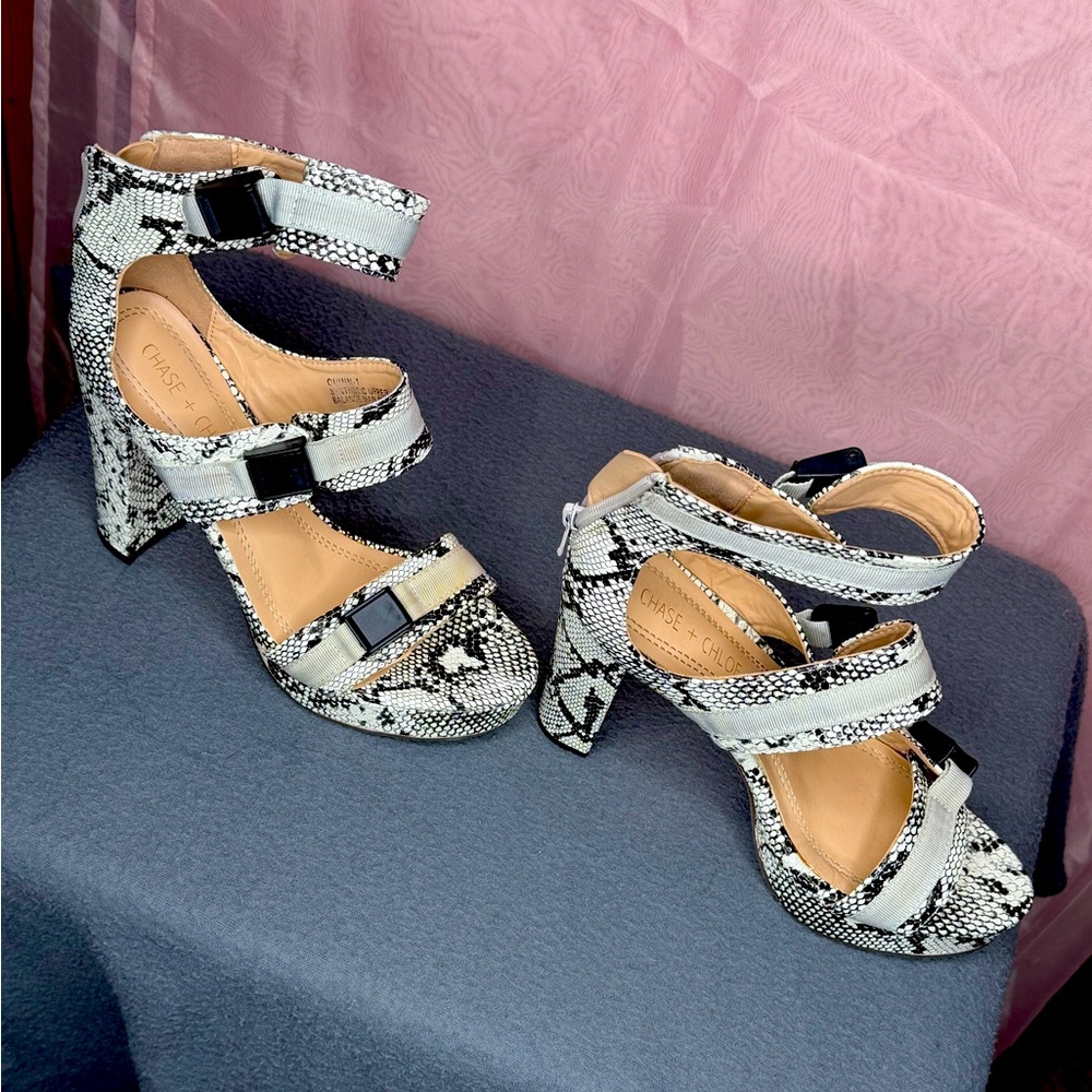 Size 7 heels worn once.